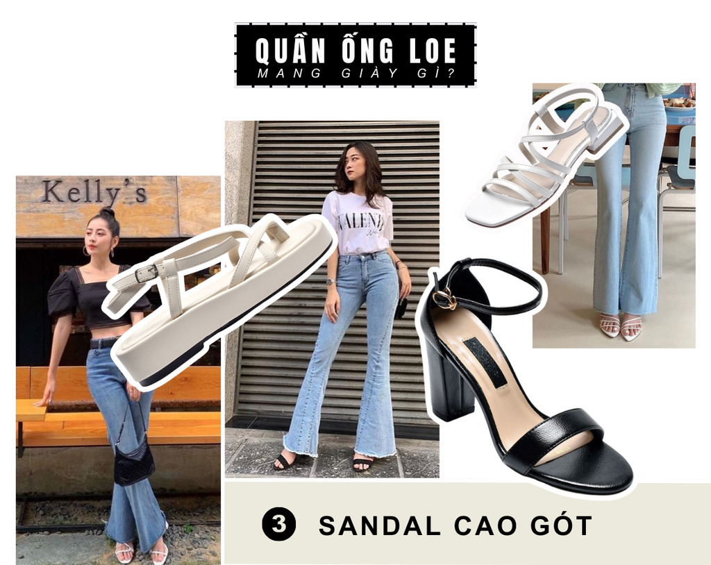 Đi giày gì với quần ống loe để phụ nữ thêm sành điệu?