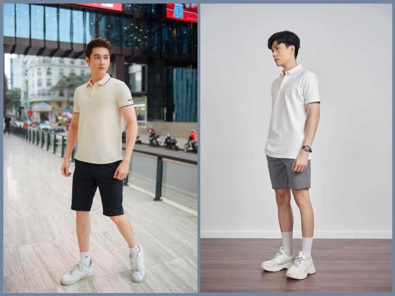 15 cách mặc áo sơ mi Polo trắng cho nam giới để trông thật sang trọng và tươi mới