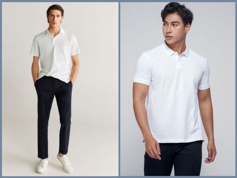 15 cách mặc áo sơ mi Polo trắng cho nam giới để trông thật sang trọng và tươi mới